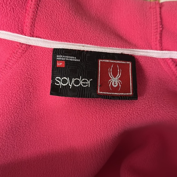 **SOLD ON MERCARI **Spyder pink women’s full zip jacket with hood size small - Picture 6 of 9
